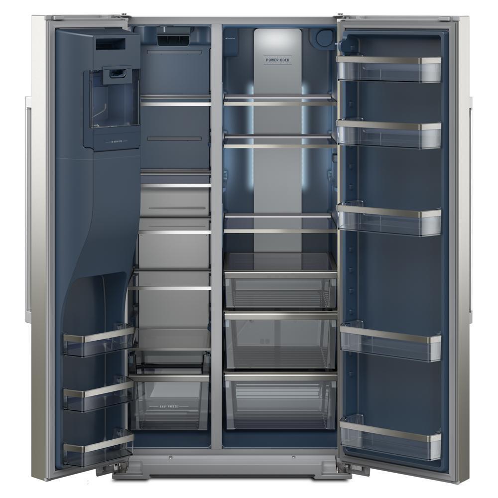 Maytag MRSC6636RZ 36-Inch Wide Counter-Depth Side-By-Side Refrigerator With Arctic Blue Interior - 20.8 Cu. Ft.