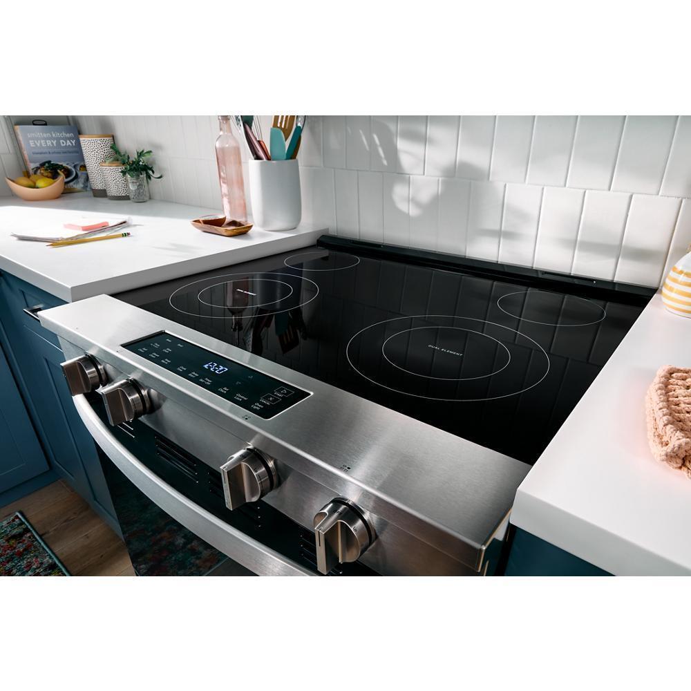 Whirlpool WSES3130SS 30-Inch Electric Range With No Preheat And Slow Cook Modes