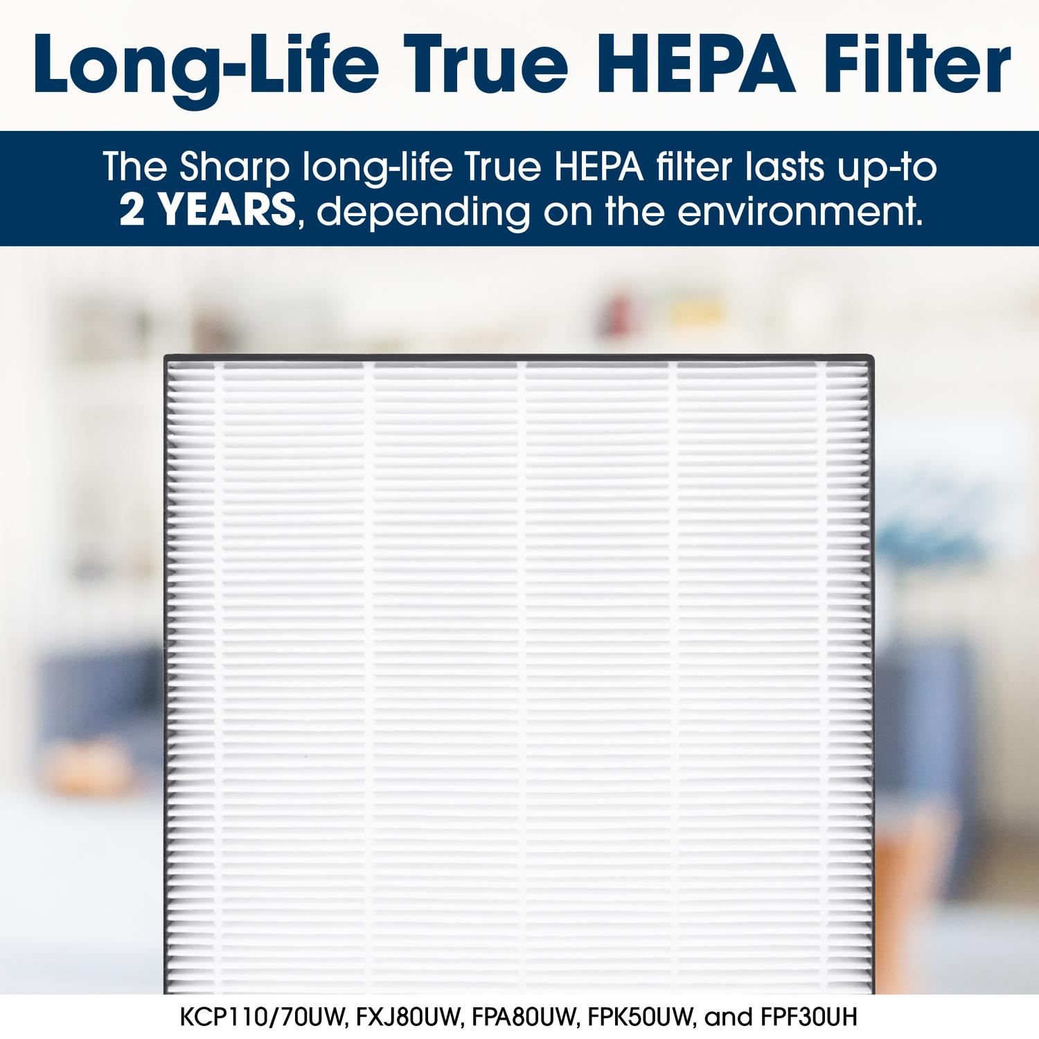 Sharp KCP110UW Sharp Smart Plasmacluster Ion Air Purifier With True Hepa + Humidifier For Extra Large Rooms