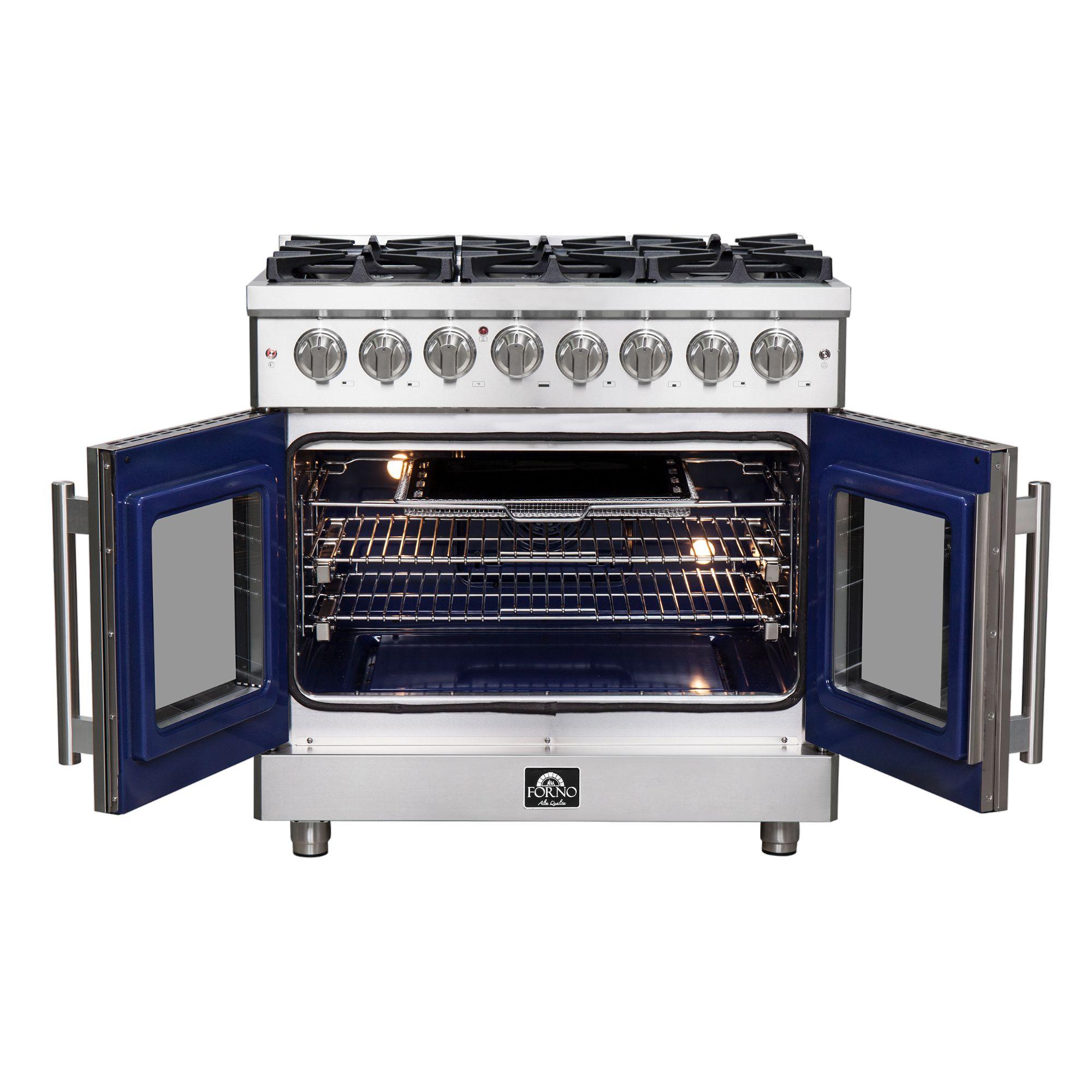 Forno FFSGS632536 Forno Massimo 36" Freestanding French Door Dual Fuel Range