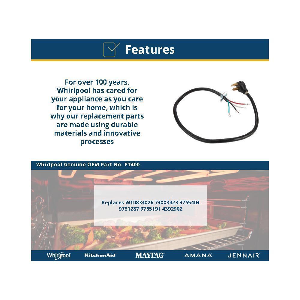 Jennair PT400 Electric Range Power Cord