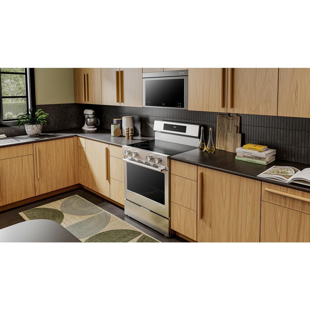 Kitchenaid KFES530SPS 5.3 Cu. Ft. Smart Freestanding Electric Range With Convection Cooking Modes