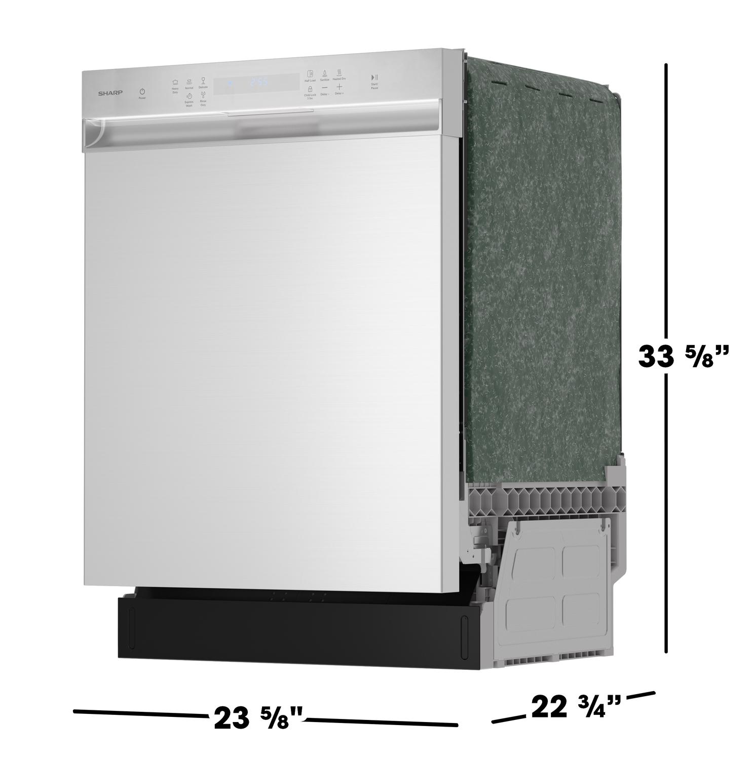 Sharp SDW6504MS Sharp 24 In. Stainless Steel Hybrid 52Db Dishwasher