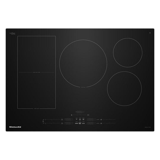 Kitchenaid KCIT730SBL 30" Temp Cook™ Induction Cooktop With 5 Cooking Zones