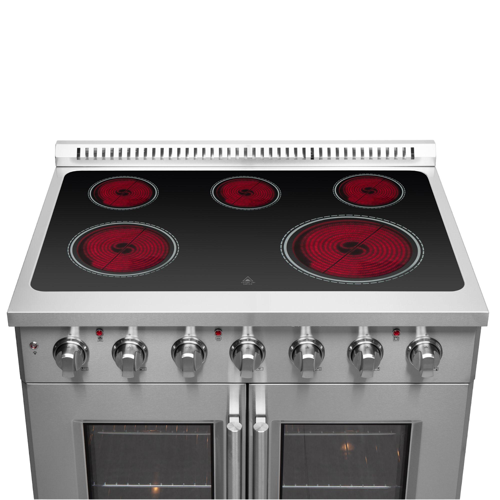Forno FFSEL691736 Forno Galiano 36" Freestanding French Door Electric Range