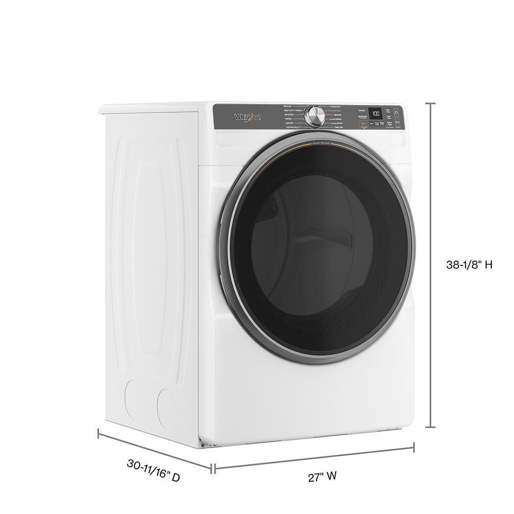 Whirlpool WGD6720RW 7.4 Cu. Ft. Smart Front Load Energy Star® Gas Dryer With Steam Capabilities