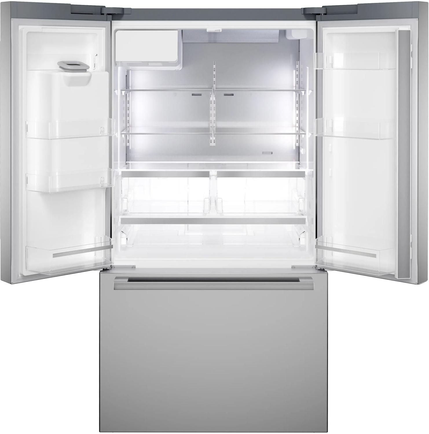 Bosch B36CD52SNS 500 Series French Door Bottom Mount Refrigerator 36" Stainless Steel (With Anti-Fingerprint), Total No Frost