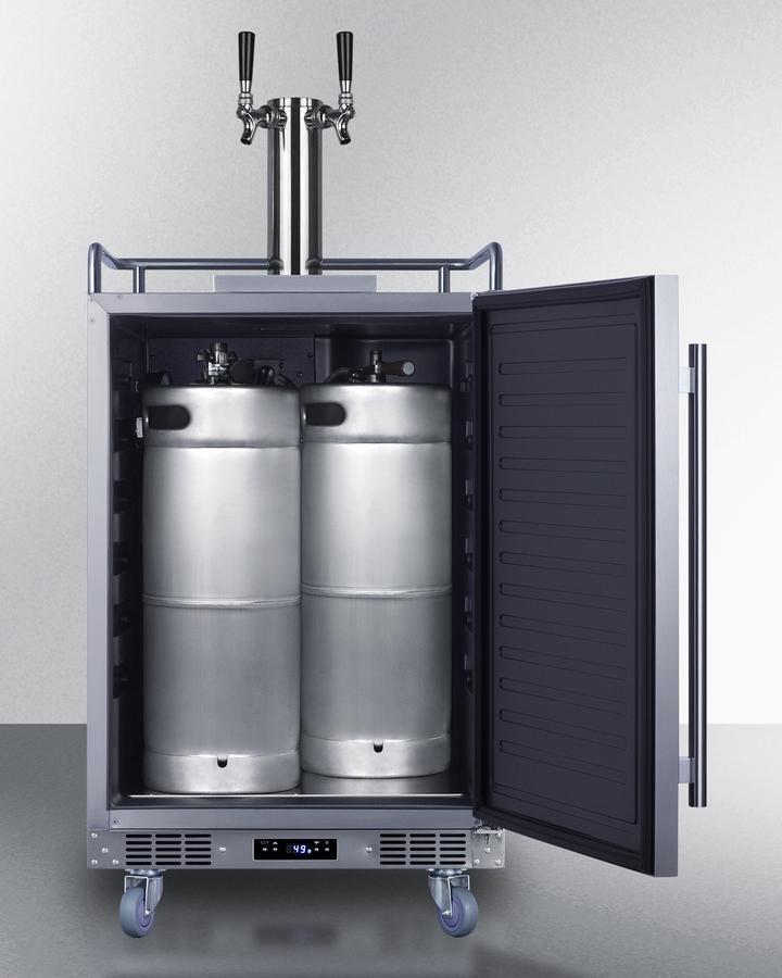 Summit SBC682WKDTWIN 24" Wide Built-In Wine Kegerator