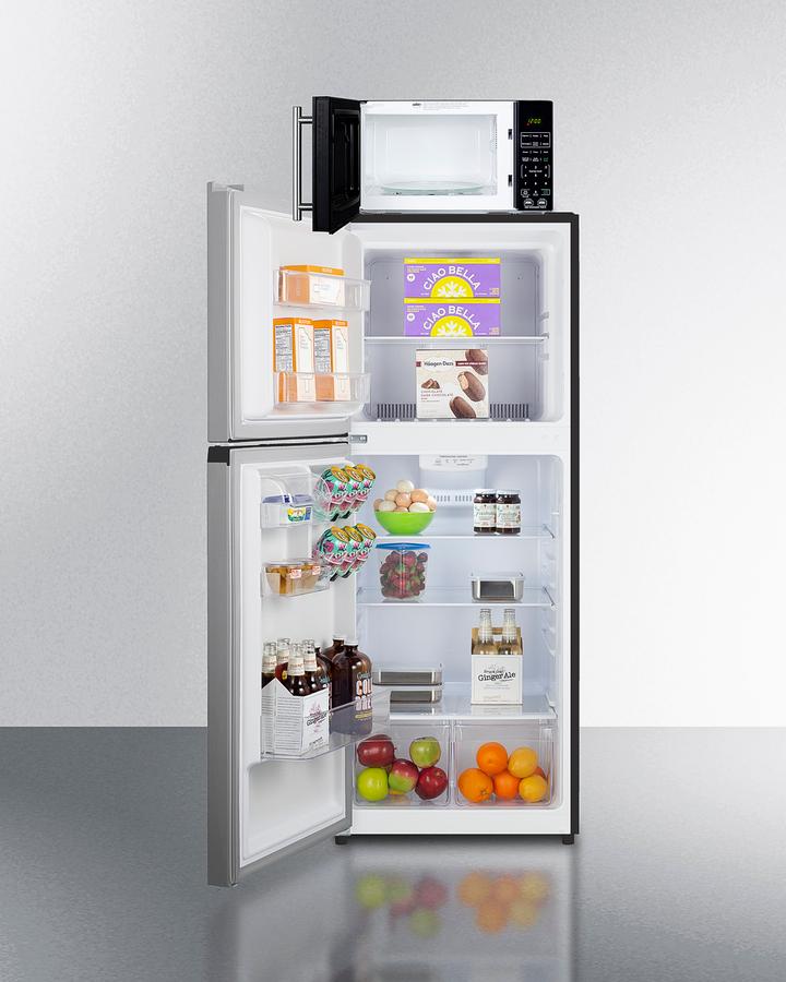 Summit MRF1089PLALHD Microwave/Refrigerator-Freezer Combination With Allocator