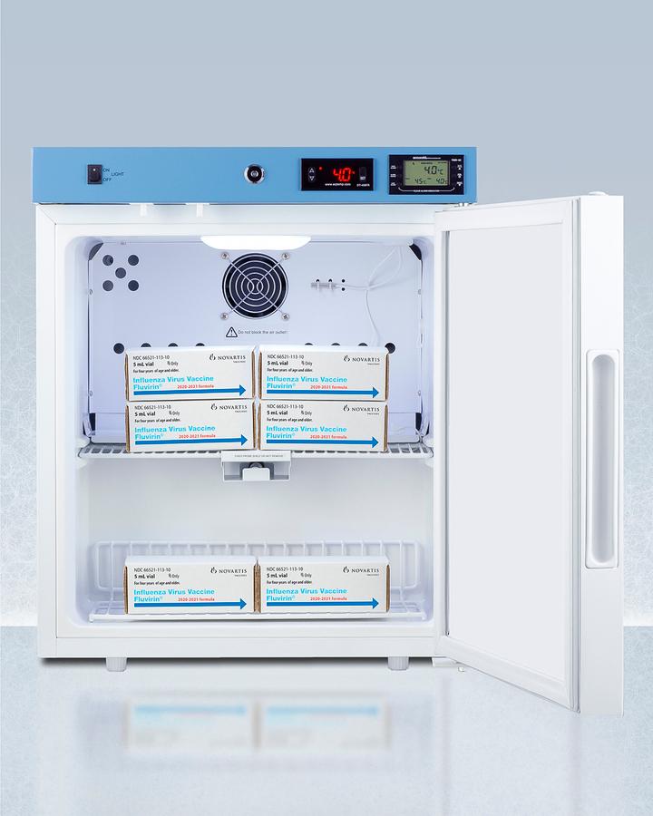 Summit ACR161WNSF456 19" Wide Compact Healthcare Refrigerator, Certified To Nsf/Ansi 456 Vaccine Storage Standard