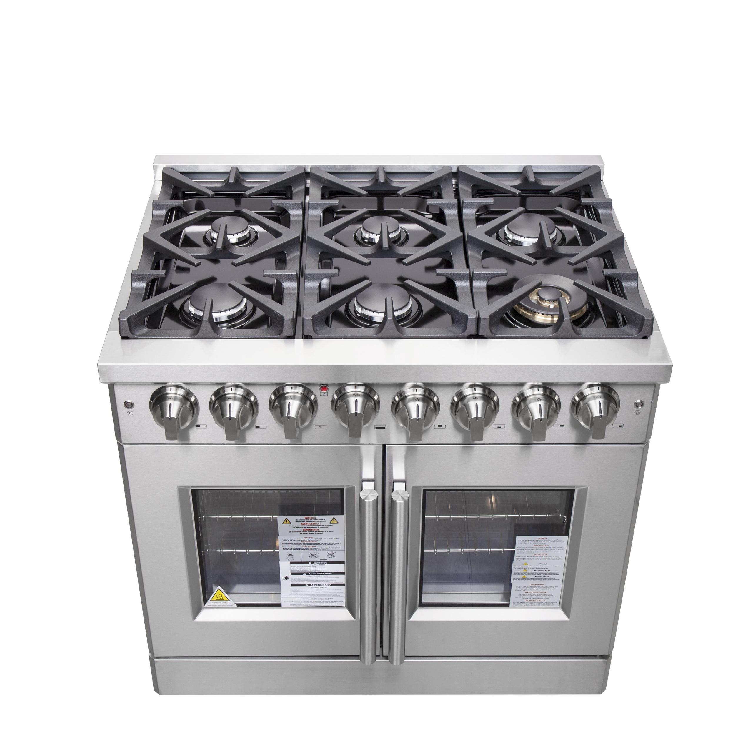 Forno FFSGS632536 Forno Massimo 36" Freestanding French Door Dual Fuel Range