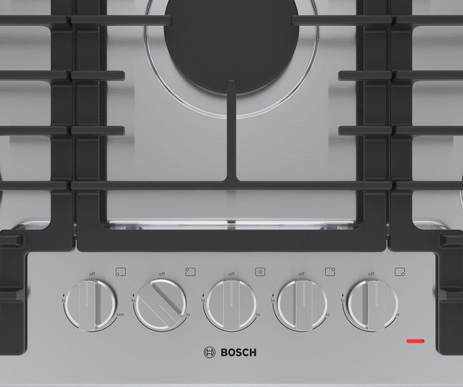 Bosch NGM5059UC 500 Series Gas Cooktop 30" Stainless Steel Ngm5059Uc