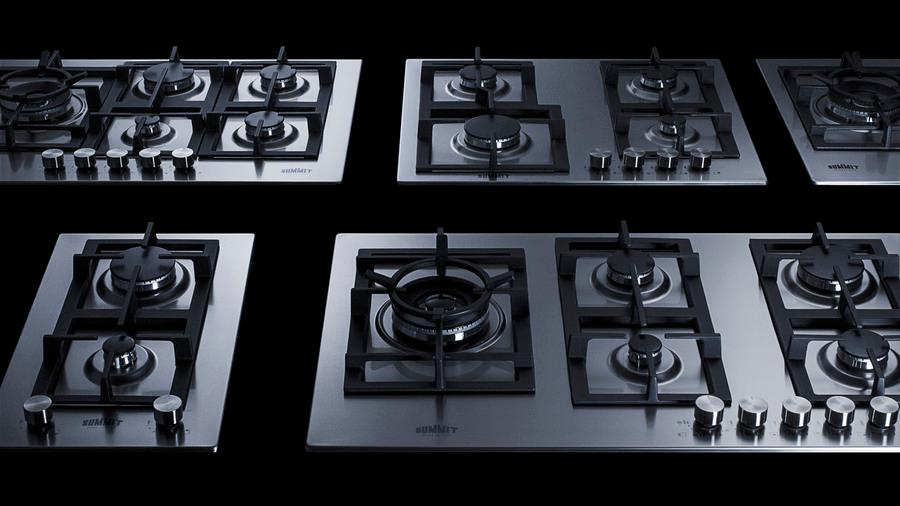 Summit GCJ2SSLPTK15 15" Wide 2-Burner Propane Gas Cooktop In Stainless Steel