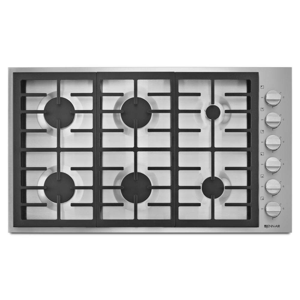 Jennair JGC7636BP Pro-Style® 36" 6-Burner Gas Cooktop