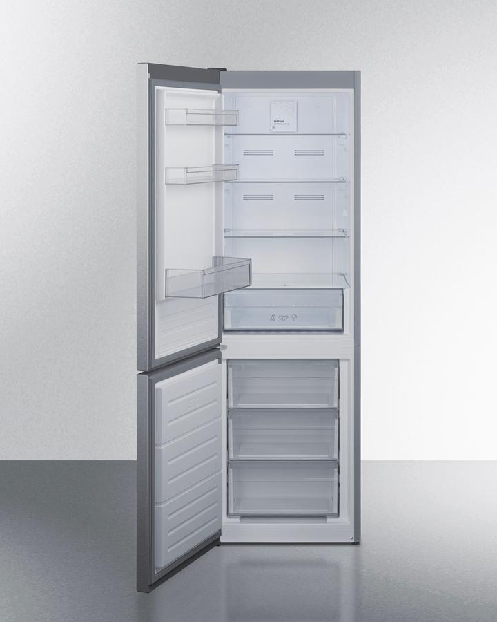 Summit FFBF124SSLHD 24" Wide Bottom Mount Refrigerator-Freezer