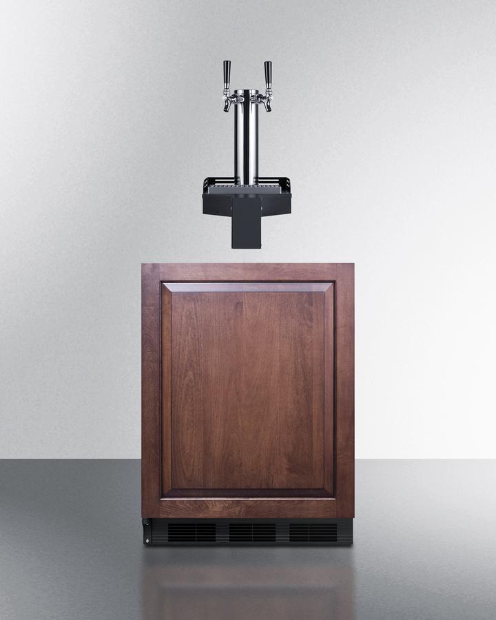 Summit SBC58BLIFFLTWADALHD 24" Wide Built-In Floating Tap Beer Kegerator, Ada-Compliant