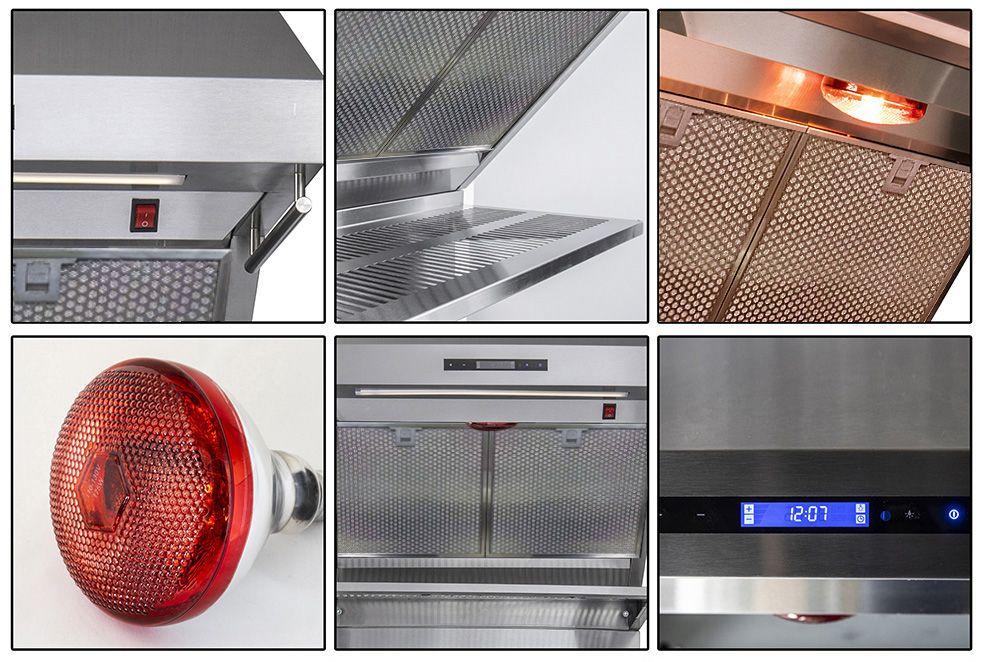 Forno FRHWM502930HB Savona - 30" Wall Mount Range Hood With Hybrid Filters & Back Splash