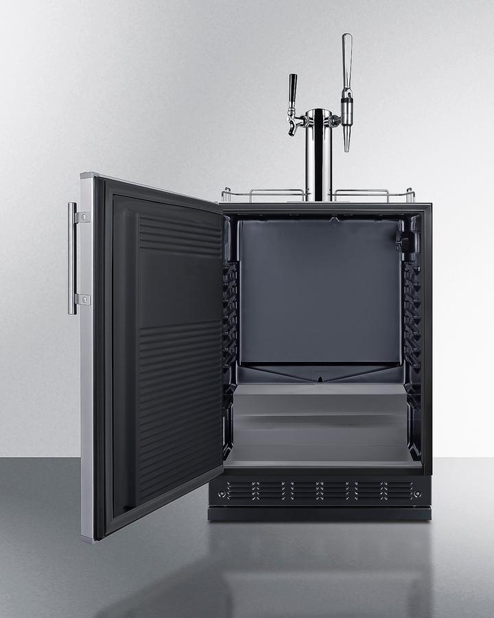Summit SBC7BRSCM2LHD 24" Wide Cold Brew/Nitro Coffee Kegerator