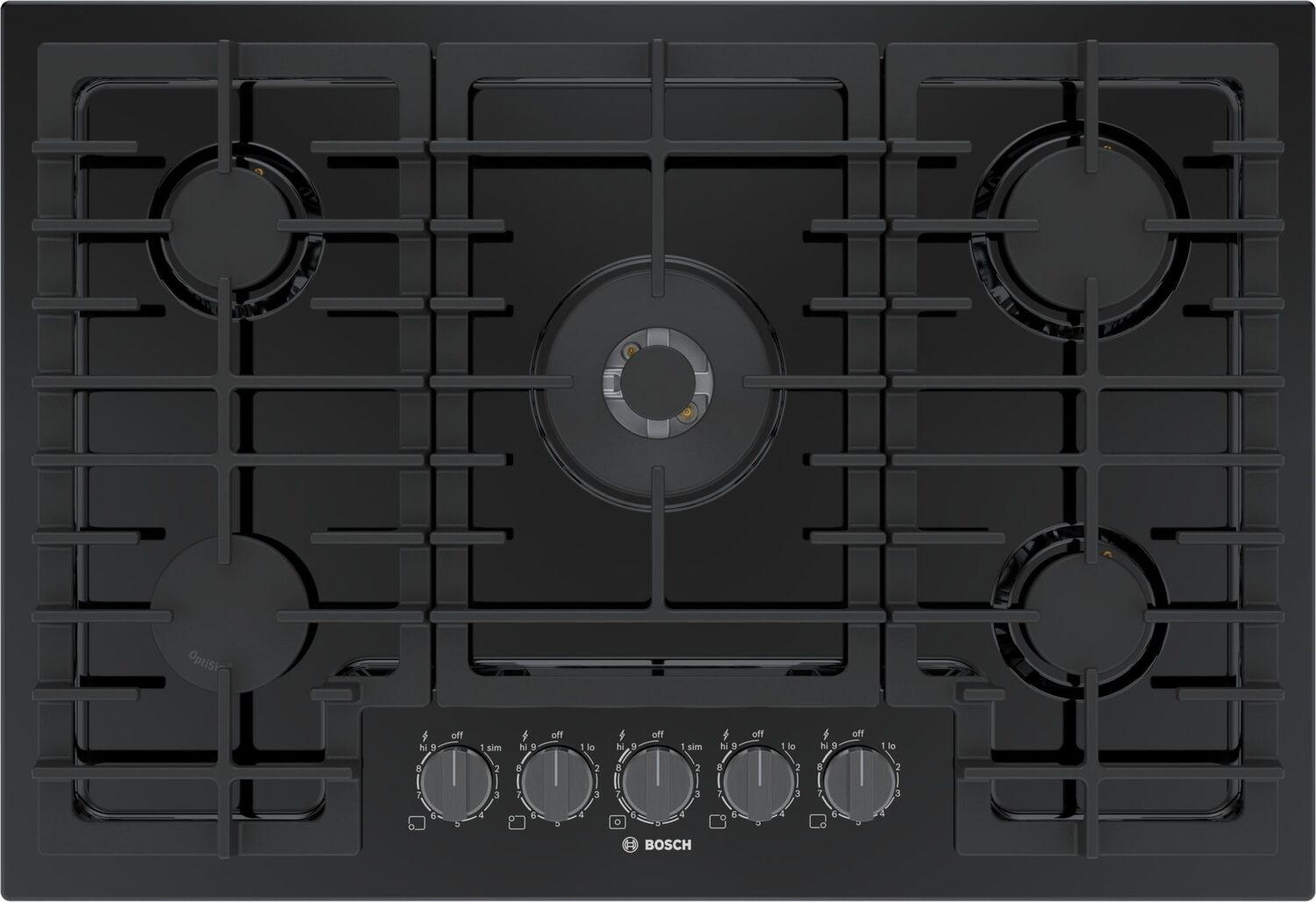 Bosch NGM8049UC 800 Series Gas Cooktop 30" Black Ngm8049Uc