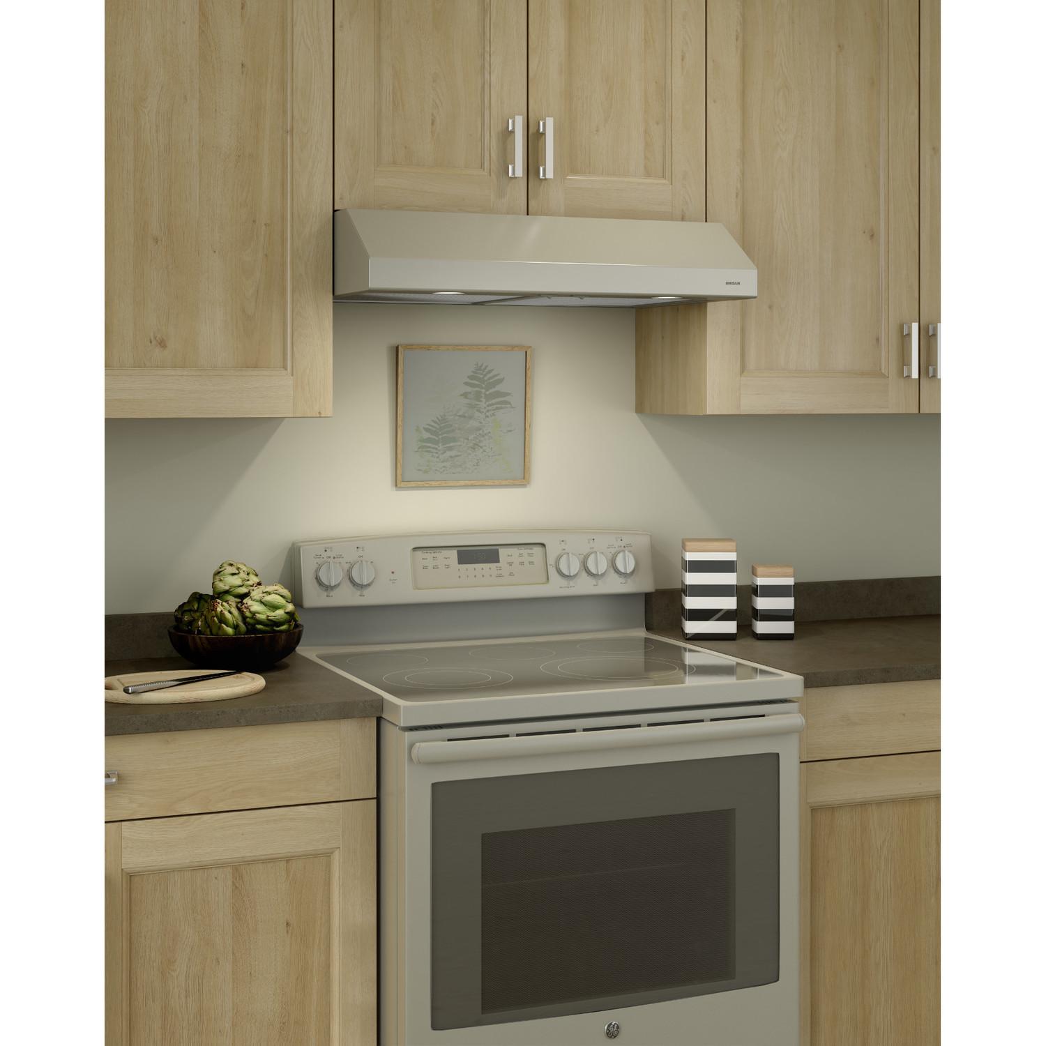 Broan BCSD136BC Glacier 36-Inch 300 Max Blower Cfm 5 Sones Bisque Range Hood
