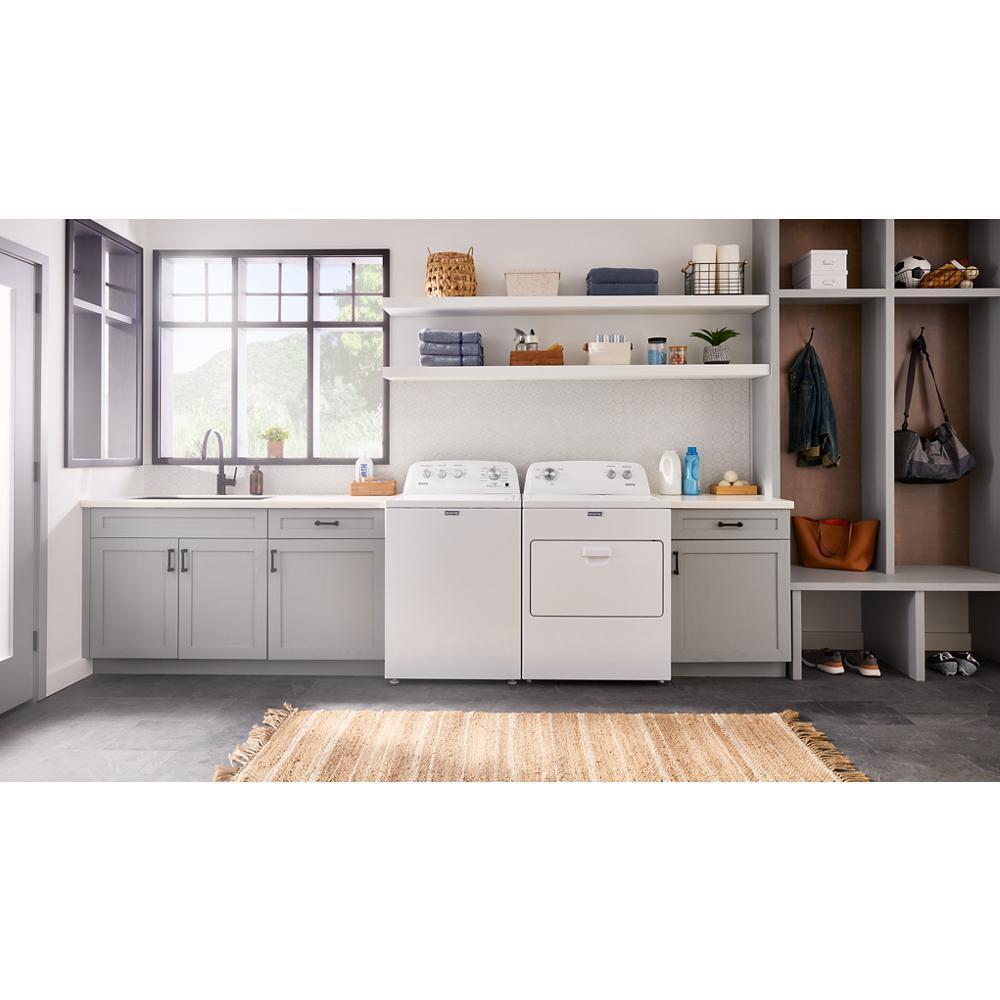 Maytag MGD4005SW Top Load Gas Wrinkle Prevent Dryer - 7.0 Cu. Ft.