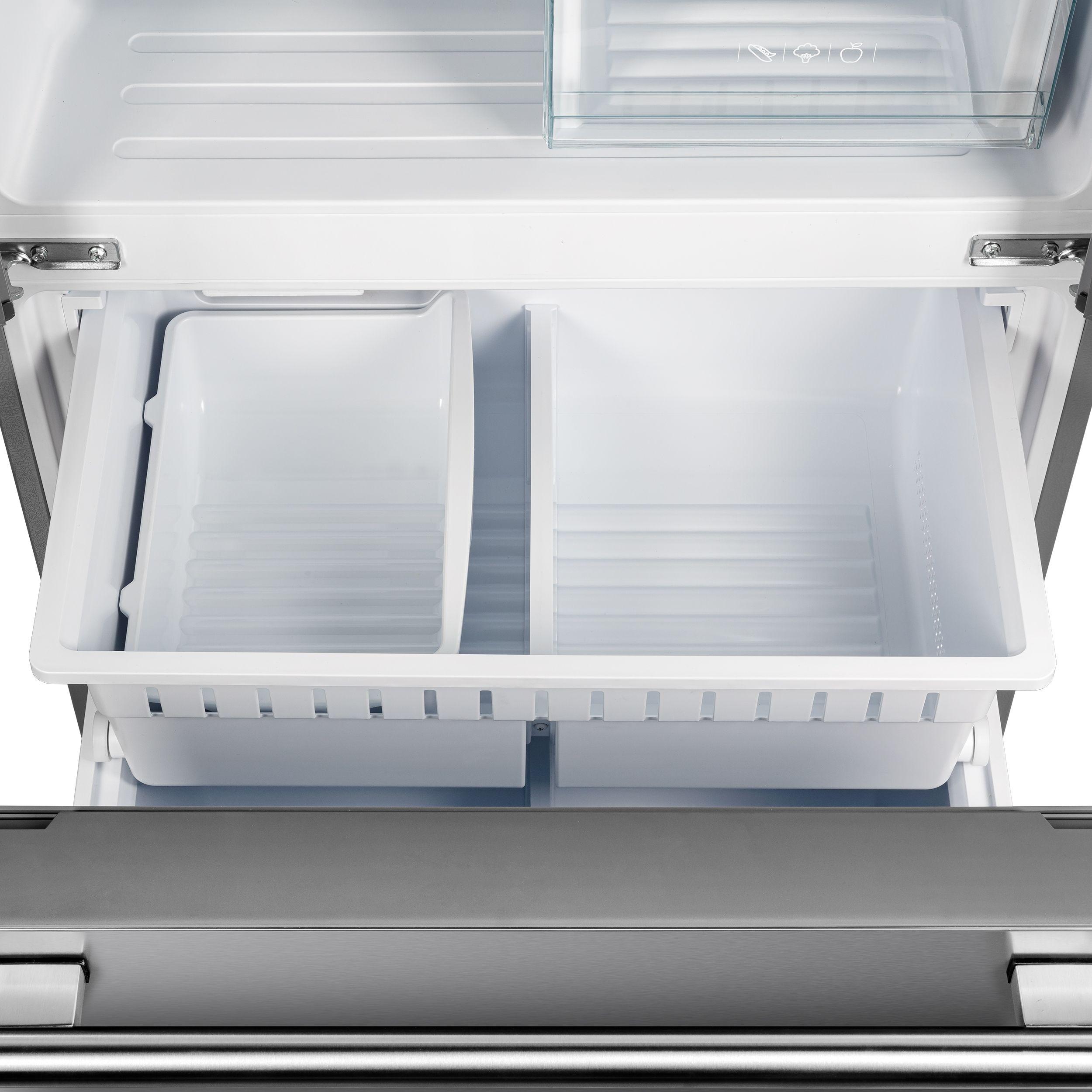 Forno FFFFD197435SG No Frost Refridgerator With Grill 35" French Door 17.5Cf. Vcm Stainless Steel With Ice Maker
