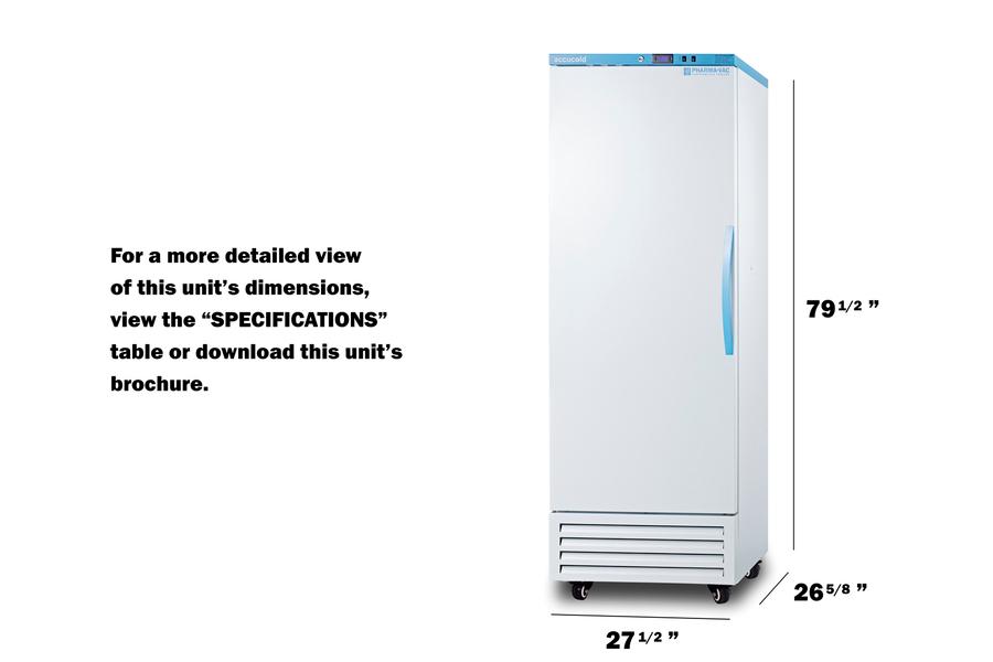 Summit AFS17PVLHD 14.83 Cu. Ft. Upright Vaccine All-Freezer