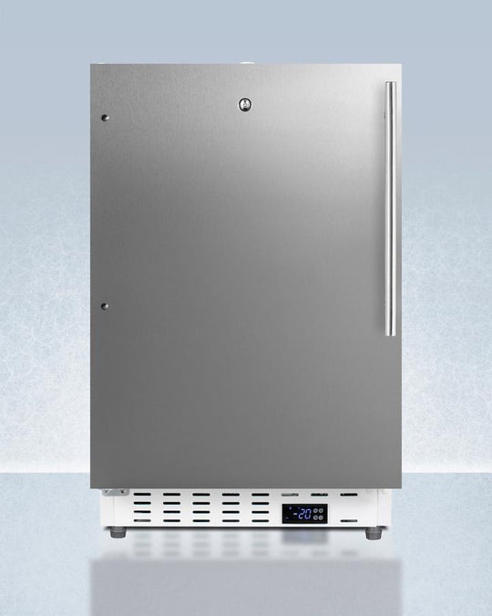 Summit ADA305AFSSHVLHD 20" Wide Built-In Healthcare All-Freezer, Ada Compliant