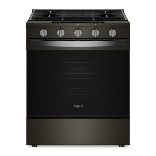 Whirlpool WSGS7530RV 30-Inch Smart Slide In Gas Range With Air Cooking Technology, No Preheat Air Fry, Wipeclean™ Coating, Steam/Self Clean And High Speed Preheat