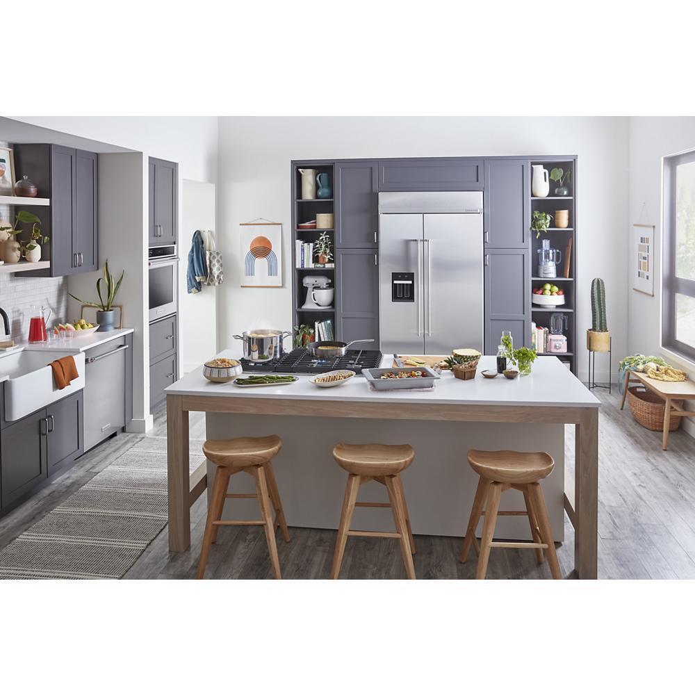 Kitchenaid KBSD702MSS 25.1 Cu. Ft. 42" Built-In Side-By-Side Refrigerator With Ice And Water Dispenser