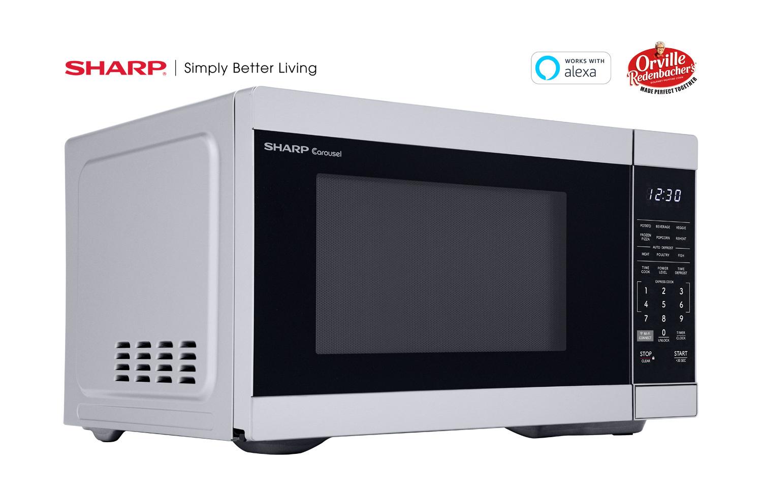 Sharp SMC1169KS Sharp 1.1 Cu. Ft. 1000W Smart Stainless Steel Countertop Microwave Oven