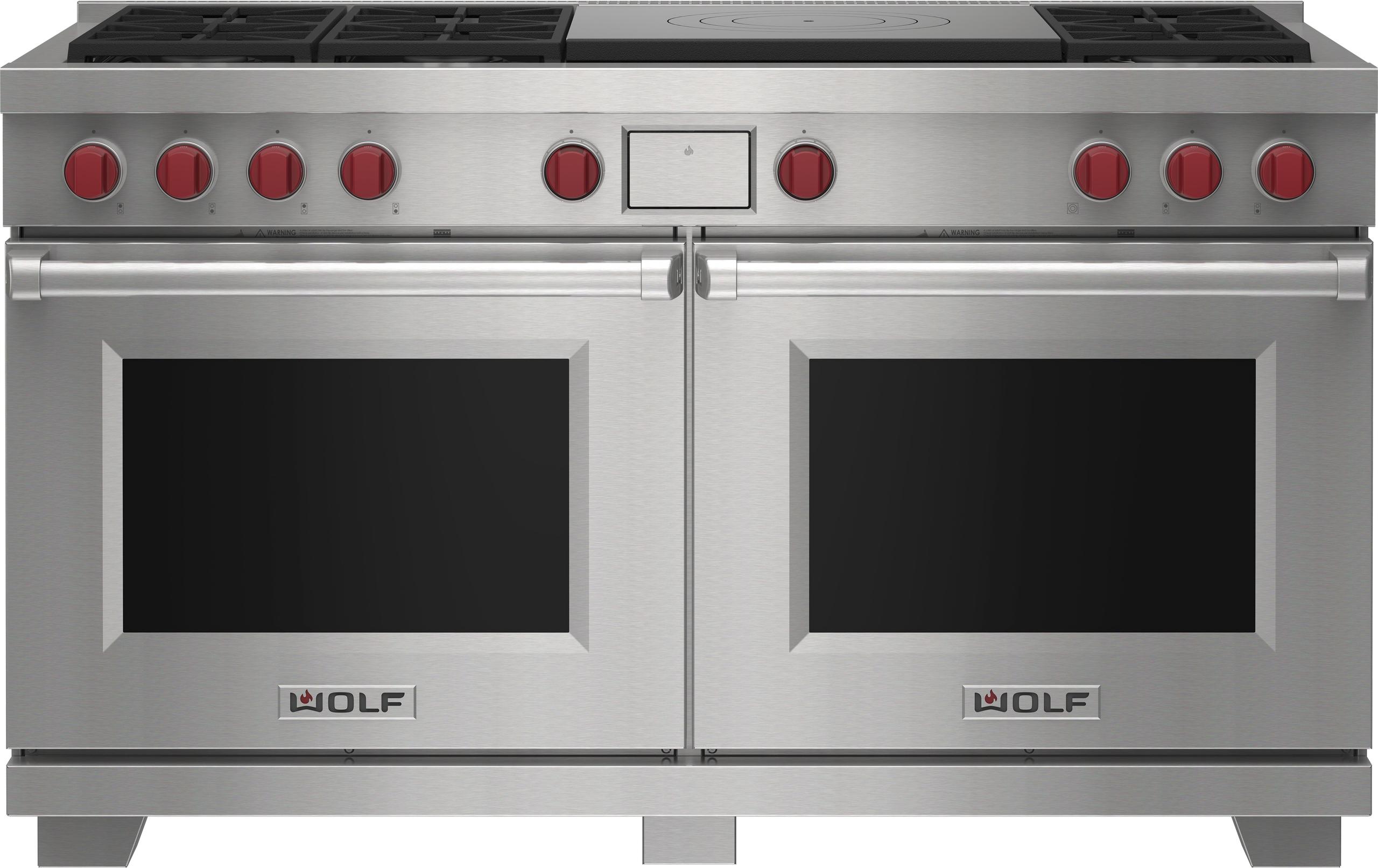 Wolf DF60650FBKPLP 60" Dual Fuel Range - 6 Burners And French Top