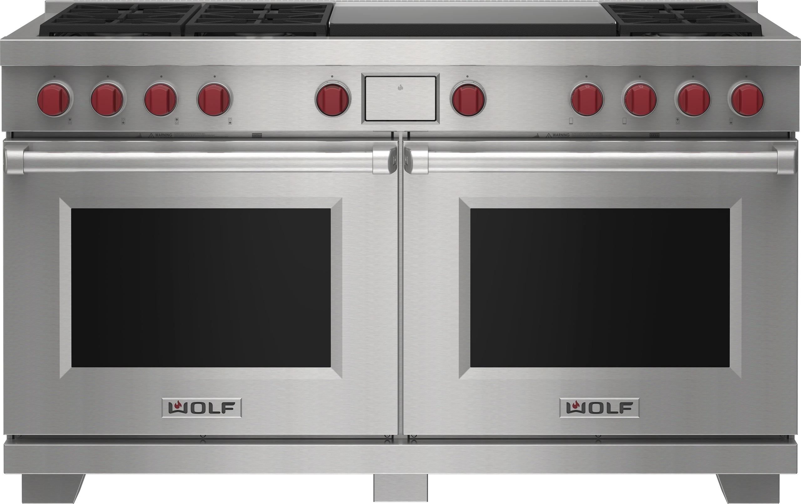 Wolf DF60650DGWHP 60" Dual Fuel Range - 6 Burners And Infrared Dual Griddle