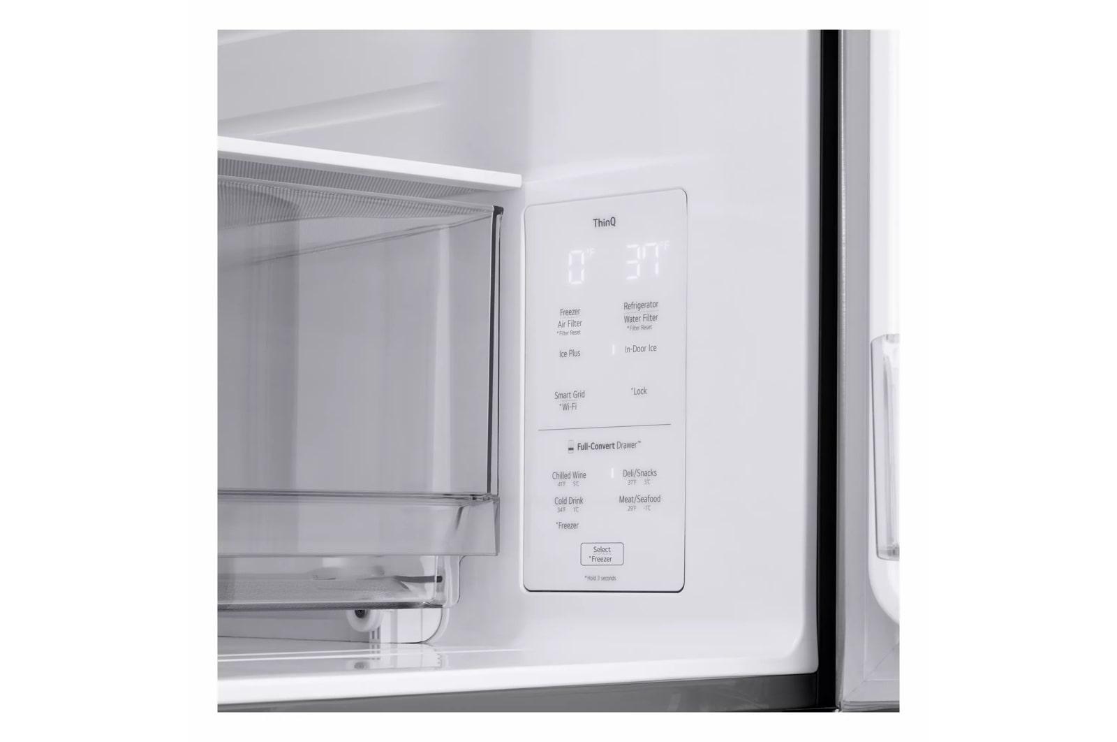 Lg LF29S8365S 29 Cu. Ft. Smart Instaview® Door-In-Door® Standard-Depth Max™ 4-Door French Door Refrigerator With Mycolor™
