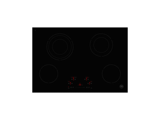 Bertazzoni PE304CER 30 Ceran Touch Control Cooktop 4 Heating Zones Nero - Black