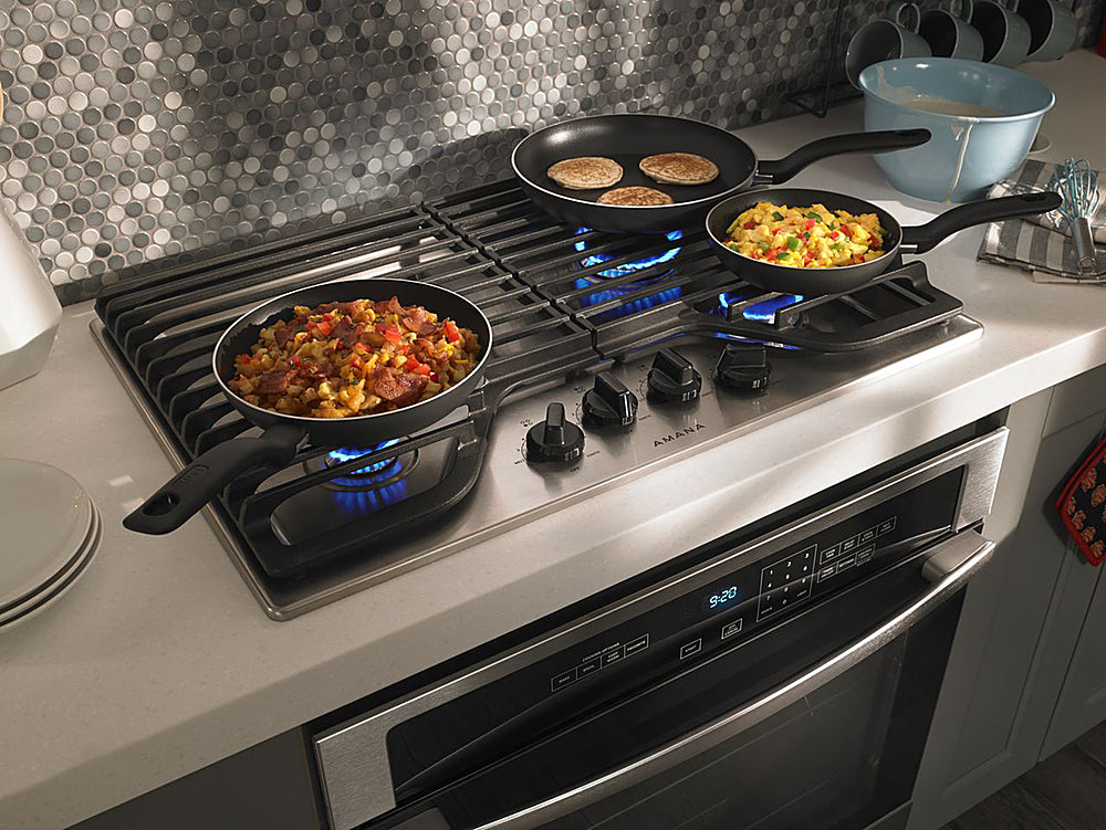 Amana AGC6540KFS 30-Inch Gas Cooktop With 4 Burners - Stainless Steel