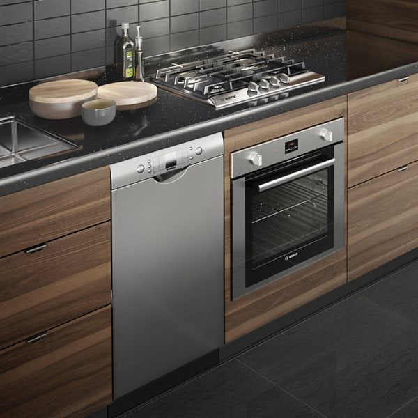 Bosch NGM5456UC 500 Series, 24" Gas Cooktop, 4 Burners, Stainless Steel