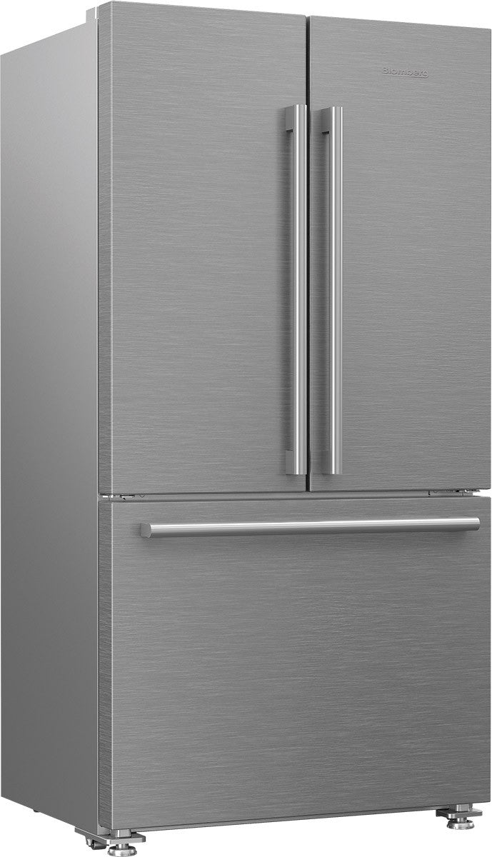 Blomberg Appliances BRFD2230XSS 36In French Door Refrigerator Counter Depth 22.3 Cu Ft, Stainless Doors, Stainless Handles