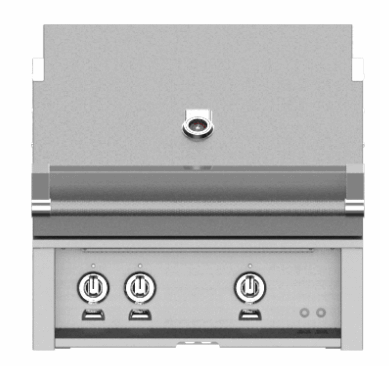 Hestan GABR30NGDG Hestan 30" Natural Gas Built In Grill Gabr30 - Dark Grey (Custom Color: Pacific Fog)
