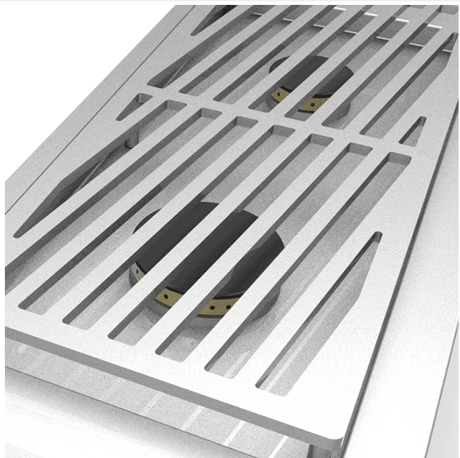 Hestan AGB122NGPP Hestan 12" Natural Gas Double Side Burner For Grill Agb122 - Purple (Custom Color: Lush)