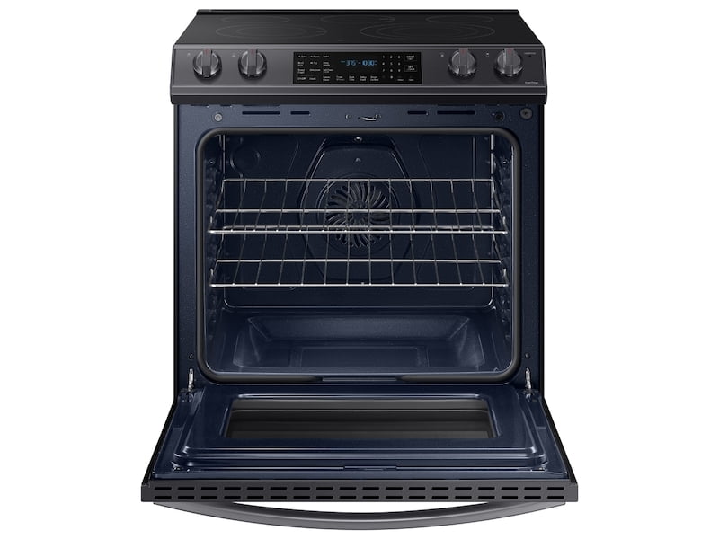 Samsung NE63T8511SG 6.3 Cu. Ft. Front Control Slide-In Electric Range With Air Fry & Wi-Fi In Black Stainless Steel