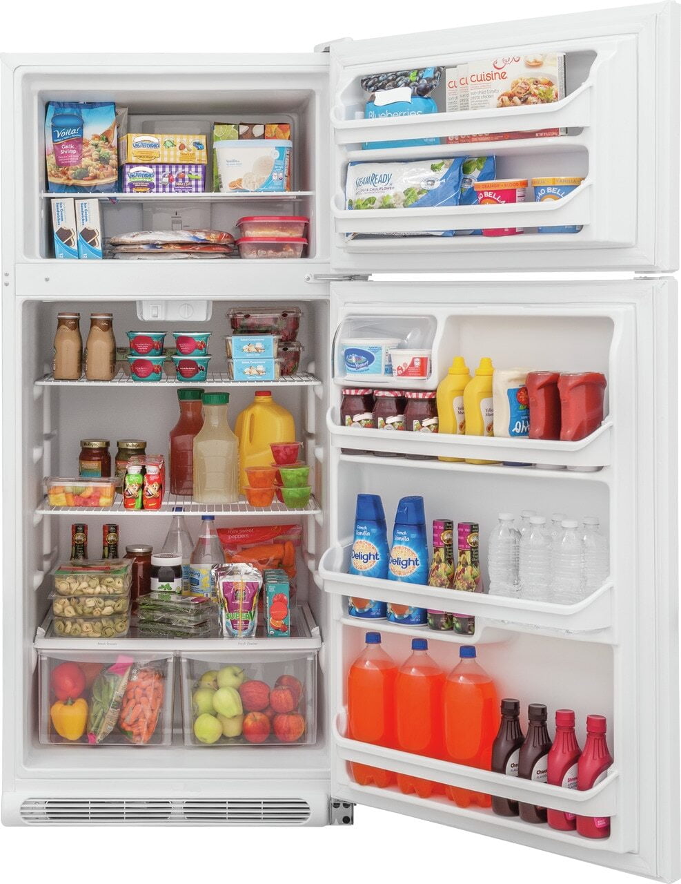 Frigidaire FFTR1814TW Frigidaire 18 Cu. Ft. Top Freezer Refrigerator