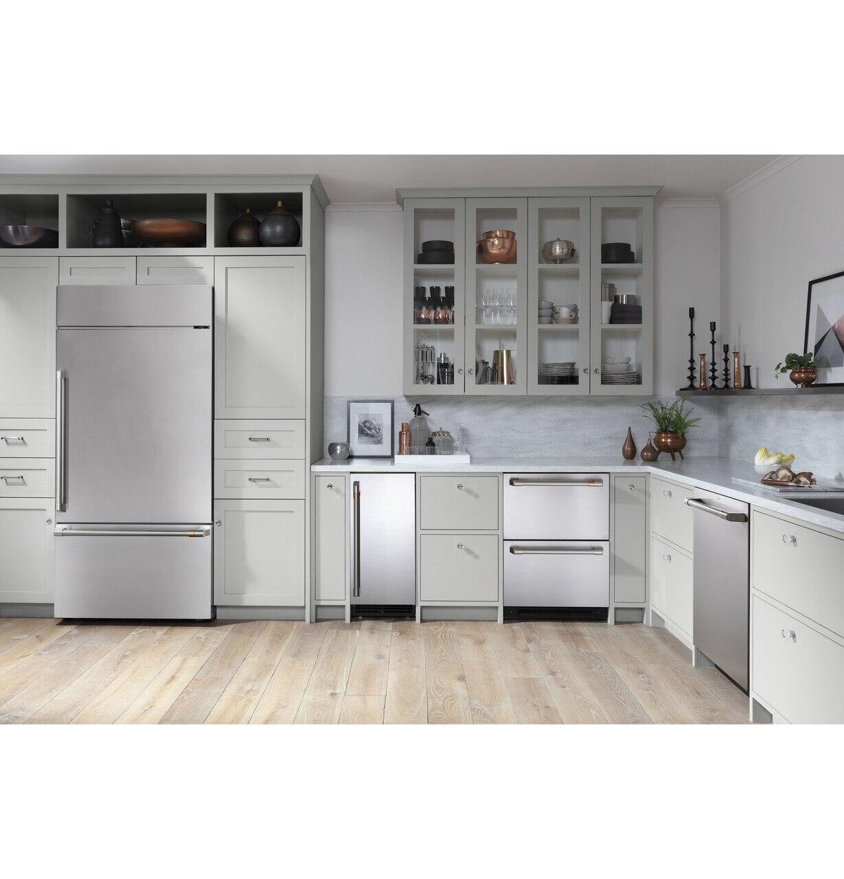 Cafe CDB36RP2PS1 Café™ 21.3 Cu. Ft. Built-In Bottom-Freezer Refrigerator