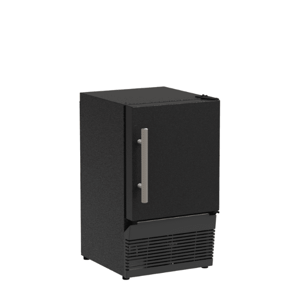 Marvel MACR214BS01A 14-In Low Profile Compact Crescent Ice Machine With Door Style - Black Solid