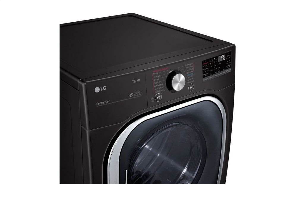 Lg DLGX4501B 7.4 Cu. Ft. Ultra Large Capacity Smart Wi-Fi Enabled Front Load Gas Dryer With Turbosteam™ And Built-In Intelligence