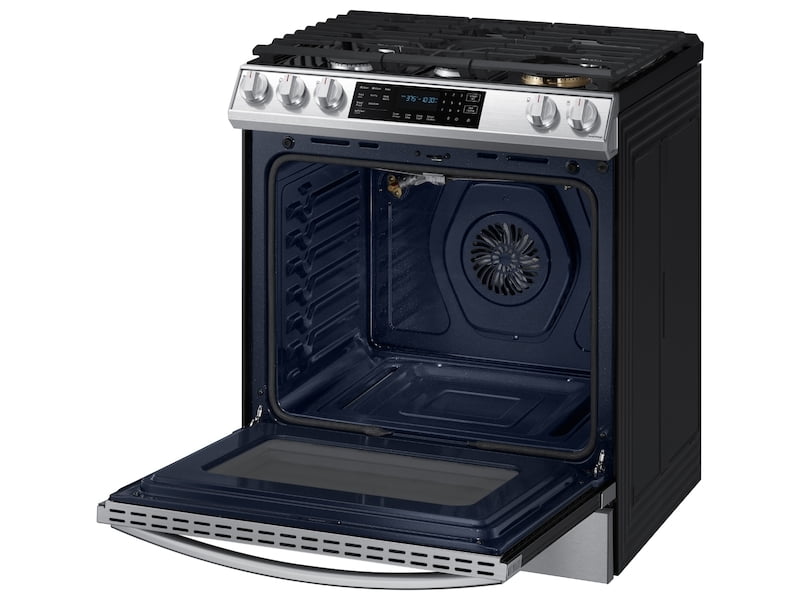 Samsung NX60T8511SS 6.0 Cu. Ft. Front Control Slide-In Gas Range With Air Fry & Wi-Fi In Stainless Steel