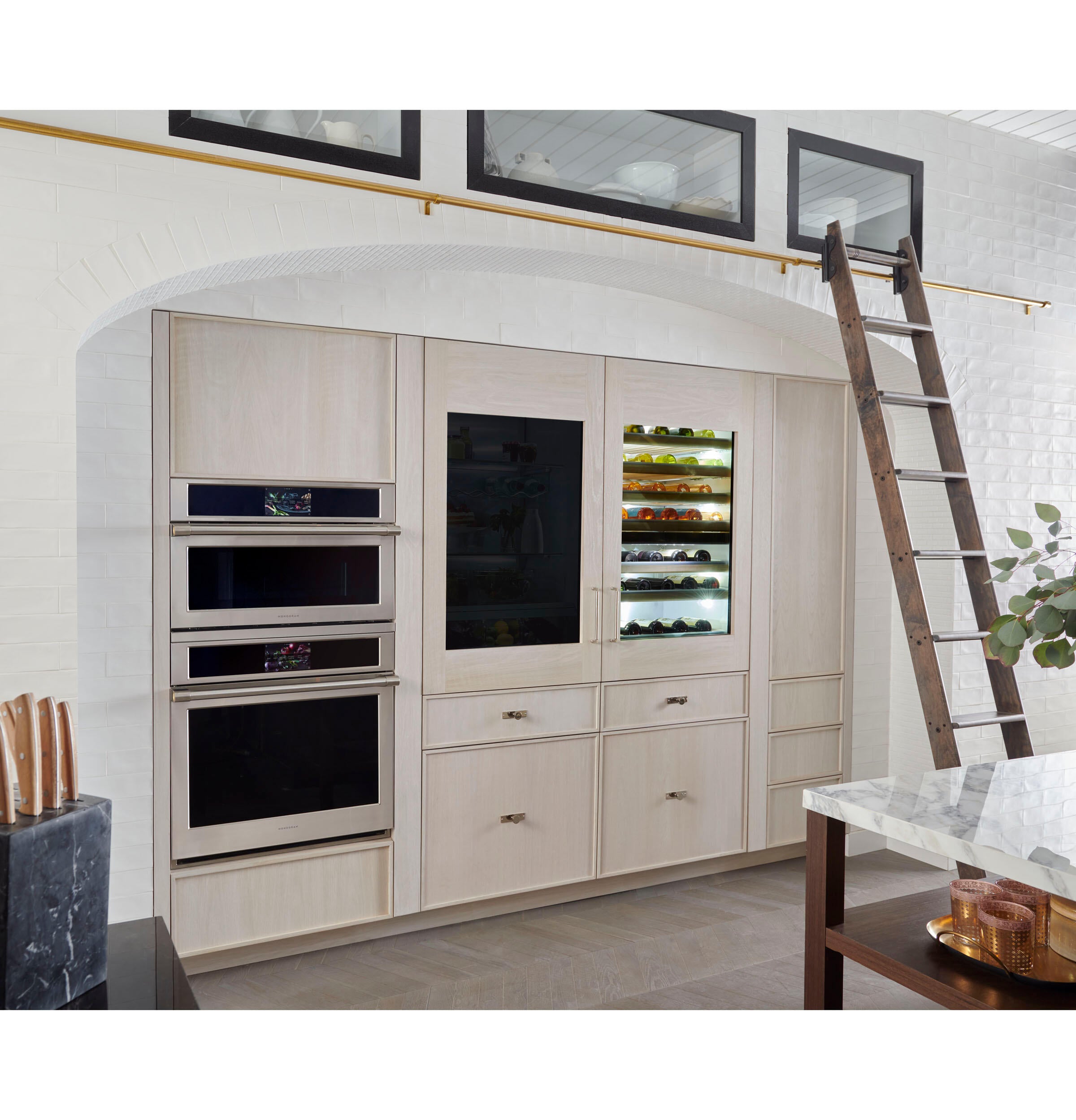 Monogram ZIW303NPPII Monogram 30" Fully Integrated Wine Refrigerator