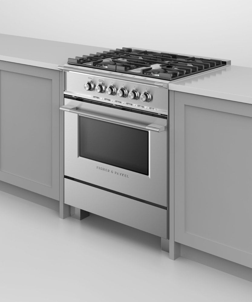 Fisher & Paykel OR30SCG4X1 Gas Range, 30", 4 Burners
