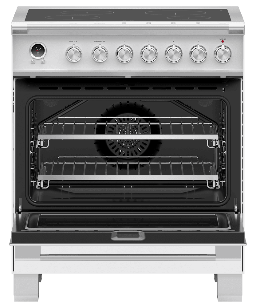 Fisher & Paykel OR30SCI6W1 Induction Range, 30", 4 Zones, Self-Cleaning