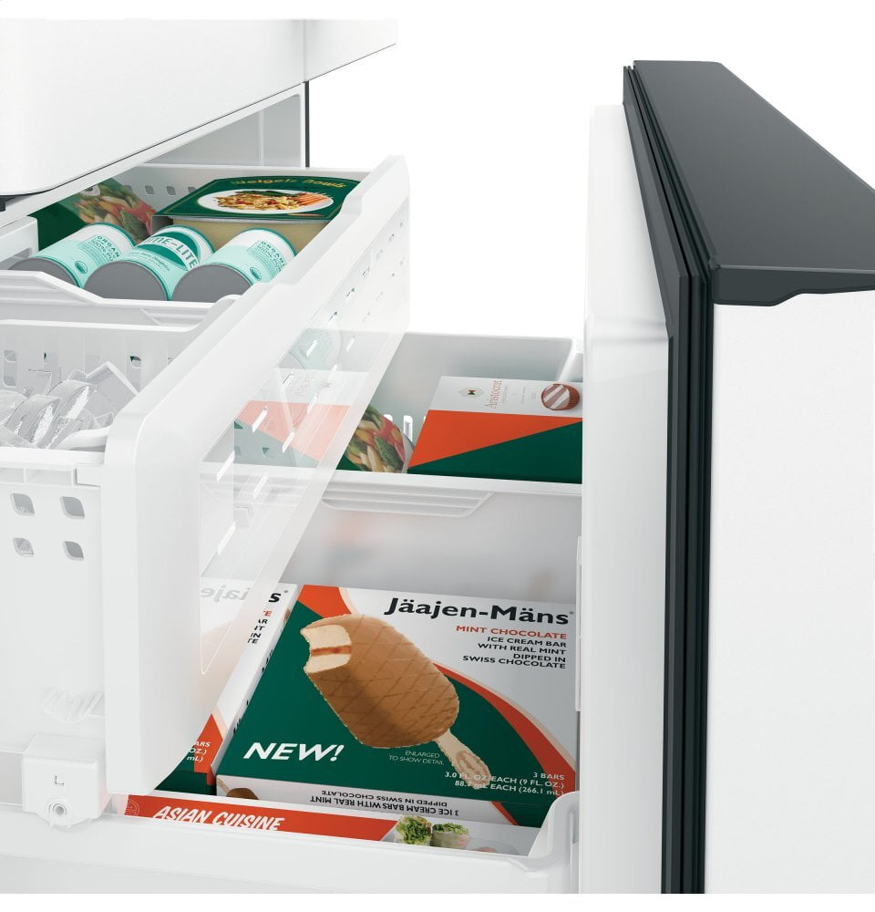 Cafe CWE23SP4MW2 Café Energy Star® 23.1 Cu. Ft. Smart Counter-Depth French-Door Refrigerator